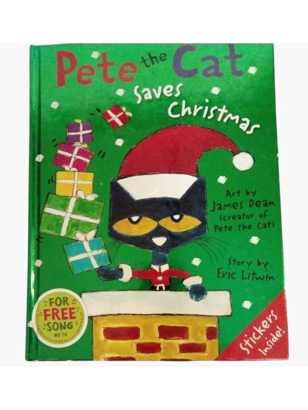 Pete The Cat Saves Christmas Hardcover Book Story James Dean Eric Litwin